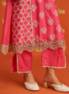 Itsara Supima Cotton Fuschia Kurta Set