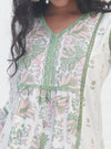 Kalina Supima Cotton Green Kurta Set
