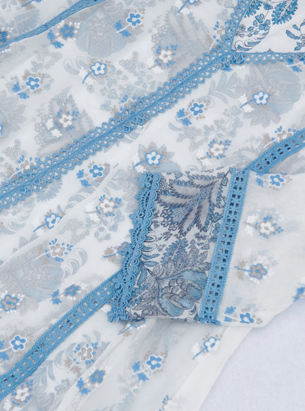 Leilani Organza Blue Kurta Set