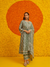 Saathiya Organza Satin Teal Blue Kurta Set
