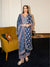 Ophel Wool Navy Kurta Set