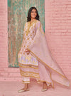Poema Supima Cotton Printed Pink Kurta Set