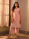 Tesni Supima Cotton Light Pink Kurta Set