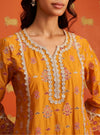 Lamai Supima Cotton Orange Kurta Set