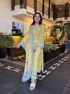 Arasi Supima Cotton Yellow Kurta Set