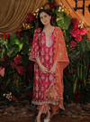 Florentina Cupro Satin Fuschia Kurta Set