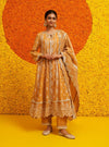 Chalka Banarsi Mustard Anarkali Kurta Set