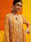 Chalka Banarsi Mustard Anarkali Kurta Set