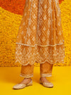 Chalka Banarsi Mustard Anarkali Kurta Set