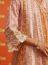 Sawika Organza Pink Anarkali Kurta Set