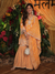 Aree Pima Satin Orange Kurta Set