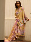 Pia Printed Linen Yellow Kurta Set