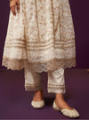 Sirikit Organza Off White Anarkali Kurta Set