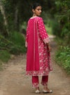 Aavya Supima Cotton Fuschia Anarkali Kurta Set