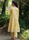 Aavya Supima Cotton Yellow Anarkali Kurta Set