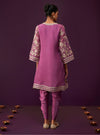 Sunee Organza Grape Kurta Set