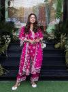 Aavya Supima Cotton Fuschia Anarkali Kurta Set