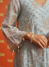 Suwanni Organza Light Blue Kurta Set