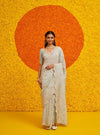 Haseena Banarsi Light Blue Saree