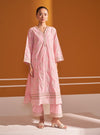 Kaeo Supima Cotton Pink Kurta Set