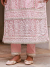 Taveya Organza Pink Kurta Set