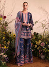 Miran Lawn Printed Navy Kurta Set