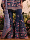 Miran Lawn Printed Navy Kurta Set