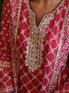 Suhana Organza Fuschia Kurta Set