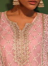 Suhana Organza Onion Pink Kurta Set