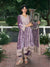 Suramya Velvet Lavender Anarkali Kurta Set