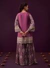 Briar Cupro Satin Purple Kurta Set