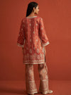 Vaari Luxe Tissue Red Kurta Set