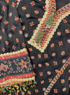 Hesi Cupro Satin Black Kurta Set