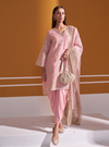 Sunee Organza Pink Kurta Set
