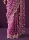 Kamlai Organza Grape Saree
