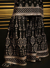 Mahiya Bemberg Satin Black Kurta Set