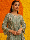 Saathiya Organza Satin Teal Blue Kurta Set