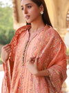 Pralika Bemberg Satin Orange Kurta Set