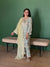 Intira Tissue Linen Satin Sage Green Kurta Set