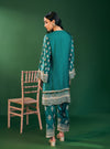 Elira Cupro Satin Emerald Green Kurta Sets