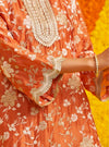 Fitoor Organza Satin Burnt Orange Kurta Set