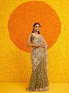Jogi Net Moss Green Saree