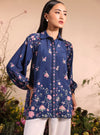 Vesper Lawn Printed Navy Shirt