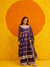 Palki Organza Satin Purple Kurta Set