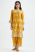 Sydney Cupro Silk Orange Kurta Set
